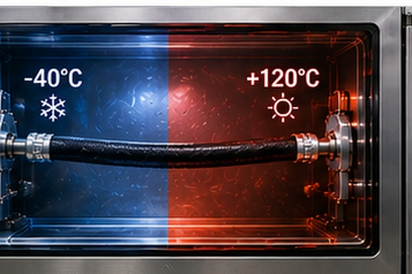 temperature cycling test for AC hose materials